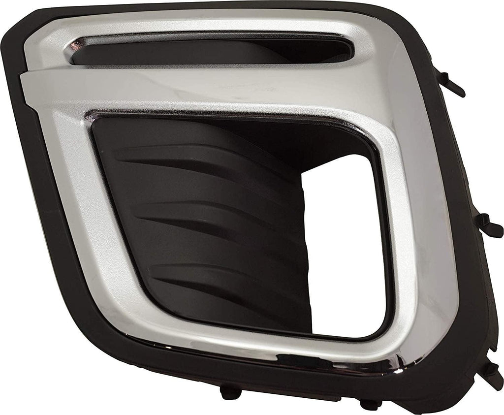 Front Fog Lamp Molding Compatible with 2019-2020 Subaru Forester Set of 2 Passenger and Driver Side Black with Chrome Trim Premier/Touring Models