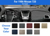 Dashboard Dash Mat Cover for 1986 Nissan 720 (Poly Carpet)