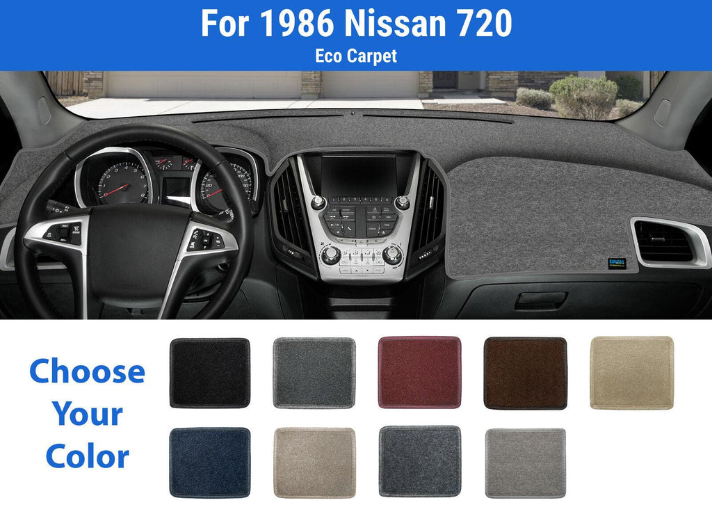 Dashboard Dash Mat Cover for 1986 Nissan 720 (Poly Carpet)