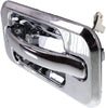 for Hummer H2 Exterior Door Handle Rear, Driver Side Chrome 2003-2009 | Trim: Base