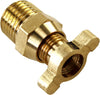 Honorpower Drain Cock-Brass NPT 1/4'' Radiator Universal Style Thread Male Brass Petcock Drain Plug 1PC