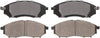 ADVICS AD0888 Ultra-Premium Front Disc Brake Pad Set