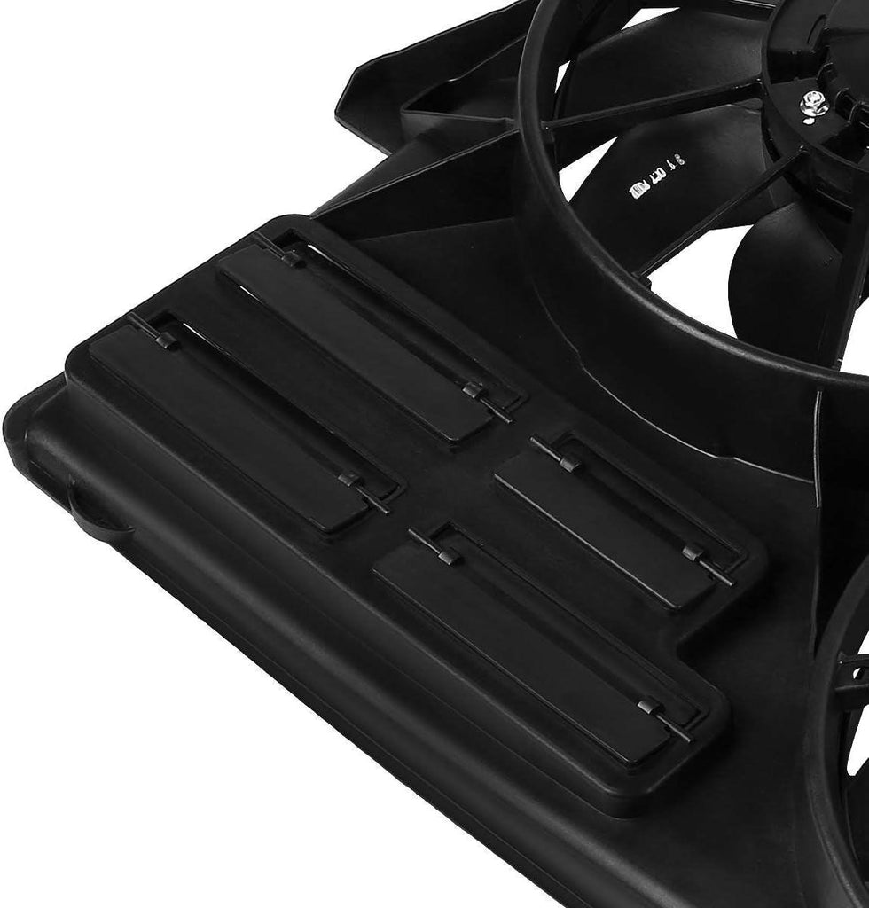 OEM-RF-0097 Factory Style Radiator Cooling Fan Assembly Cooling Efficiency Improved Direct Replacement [Compatible with 15-19 Ford Mustang]