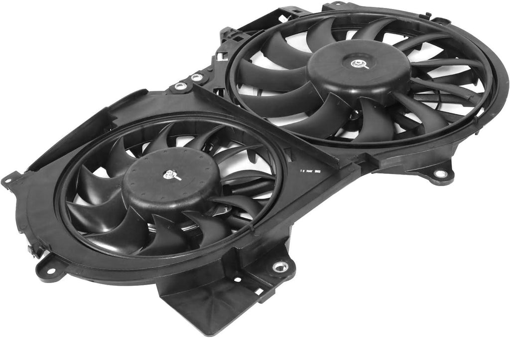 Factory Style Radiator Cooling Fan Assembly Compatible with 05-11 Audi A6 3.2L,OEM-RF-0304