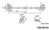 Centric Brake Hydraulic Hose for Solara, ES330, Camry, ES300 150.44114