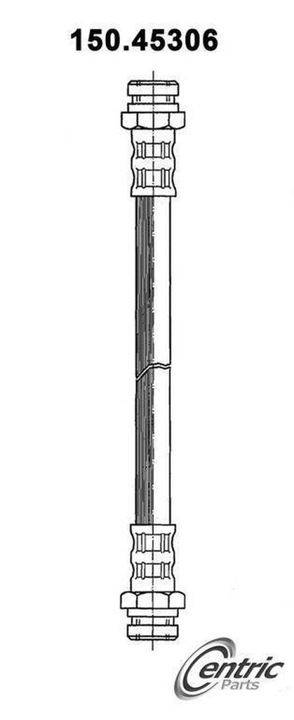 Centric Brake Hydraulic Hose for Mazda 150.45306