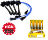 Set of NGK Wires and 4 Platinum Spark Plugs for 97-01 Toyota Camry 2.2L DOHC