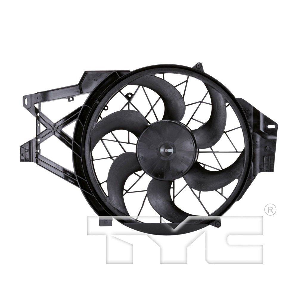 620460 Dual Radiator and Condenser Fan Assembly Fits 2002 Ford Mustang