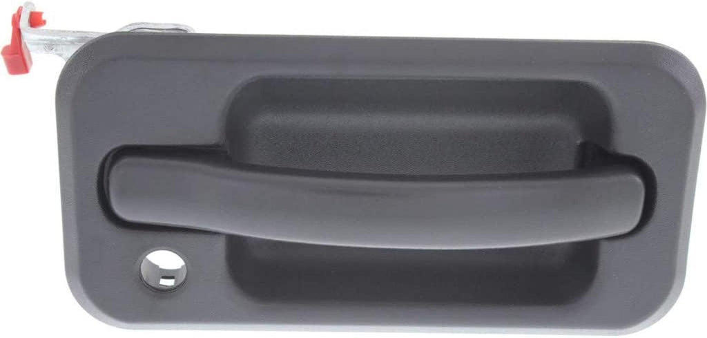for Hummer H2 Exterior Door Handle Front, Passenger Side Textured Black 2003-2009 | with Key Hole | Trim: Base | HU1311102 | 15104793