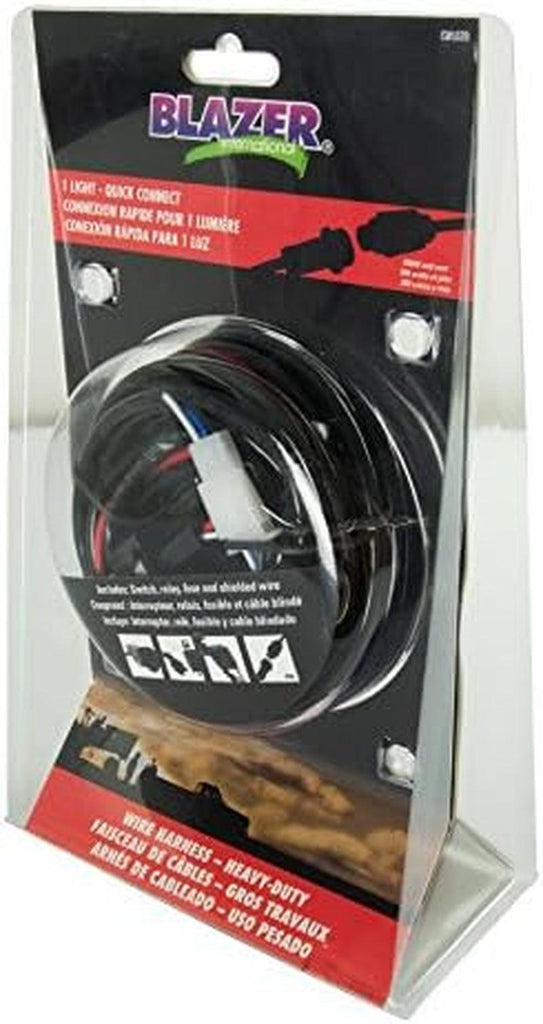 Blazer International  9' Heavy-Duty Quick-Connect Wire Harness for 1 Light