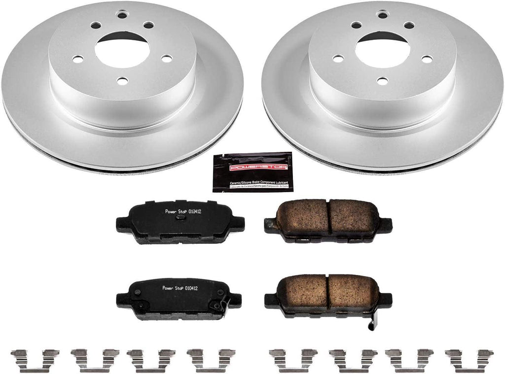 CRK179 Coated Brake Rotor & Ceramic Brake Pads- Rear
