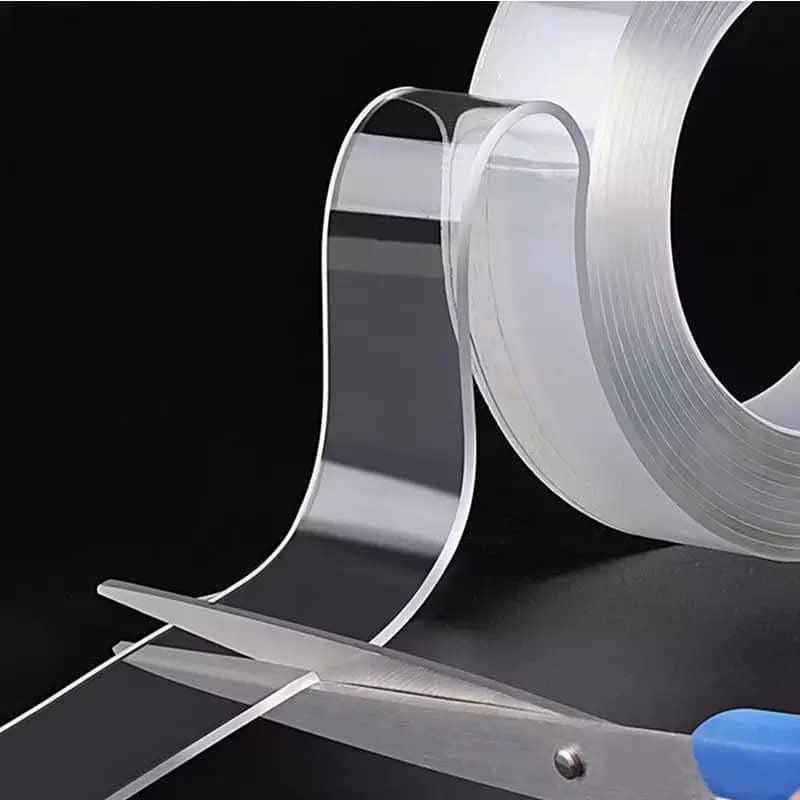 GEMVICADXP Double Sided Adhesive Tape Household Multi-Purpose Removable Instaation Tape, Used for Poster Carpet Tape, Reusable Solid Wa Tape, Transparent Adhesive