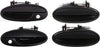 Front Exterior Door Handle Set of 4 Compatible with 1997-1999 Buick Riviera, Fits 1997-1999 Oldsmobile Aurora Smooth Black Driver and Passenger Side
