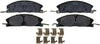 PGD1611AM Professional Grade Semi-Metallic Disc Brake Pad Set