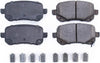 17-1326, Z17 Rear Ceramic Brake Pads with Hardware