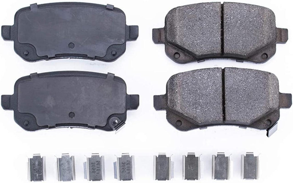 17-1326, Z17 Rear Ceramic Brake Pads with Hardware