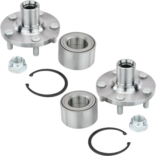 TRQ Wheel Bearing and Hub Front Pair for Matrix Celica Corolla