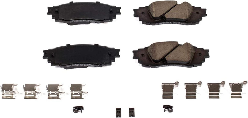 17-1879, Z17 Rear Ceramic Brake Pads with Hardware
