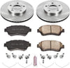 KOE1054 Autospecialty Front Replacement Brake Kit-Oe Brake Rotors & Ceramic Brake Pads