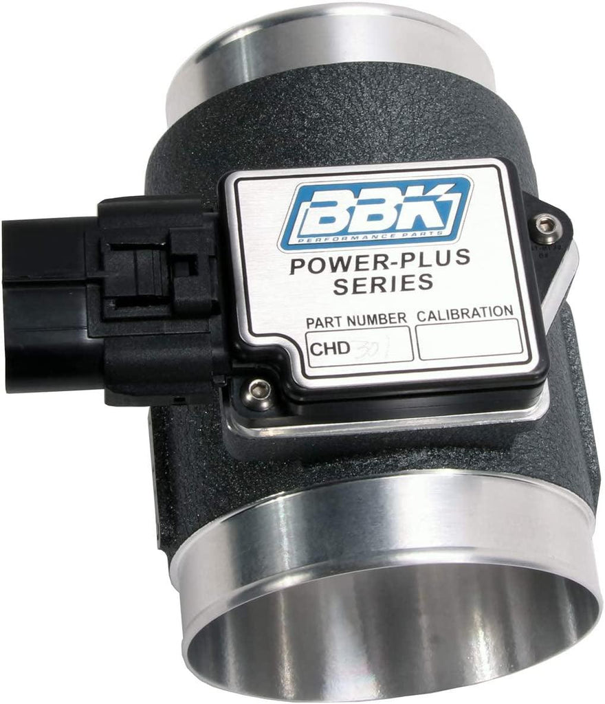 BBK 8004 76Mm Mass Air Flow Meter MAF Sensor Calibrated for 24 Lb Injectors, Cold Air Kit Calibration for Ford Mustang 5.0L