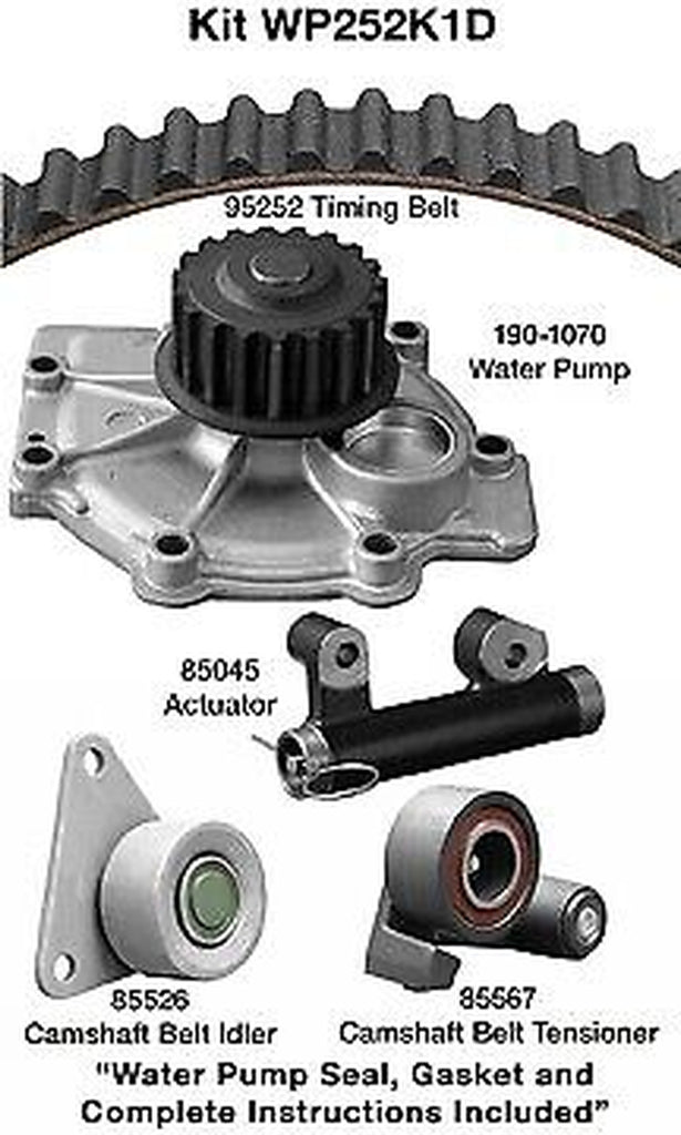 Dayco Engine Timing Belt Kit with Water Pump for C70, 850 WP252K1D