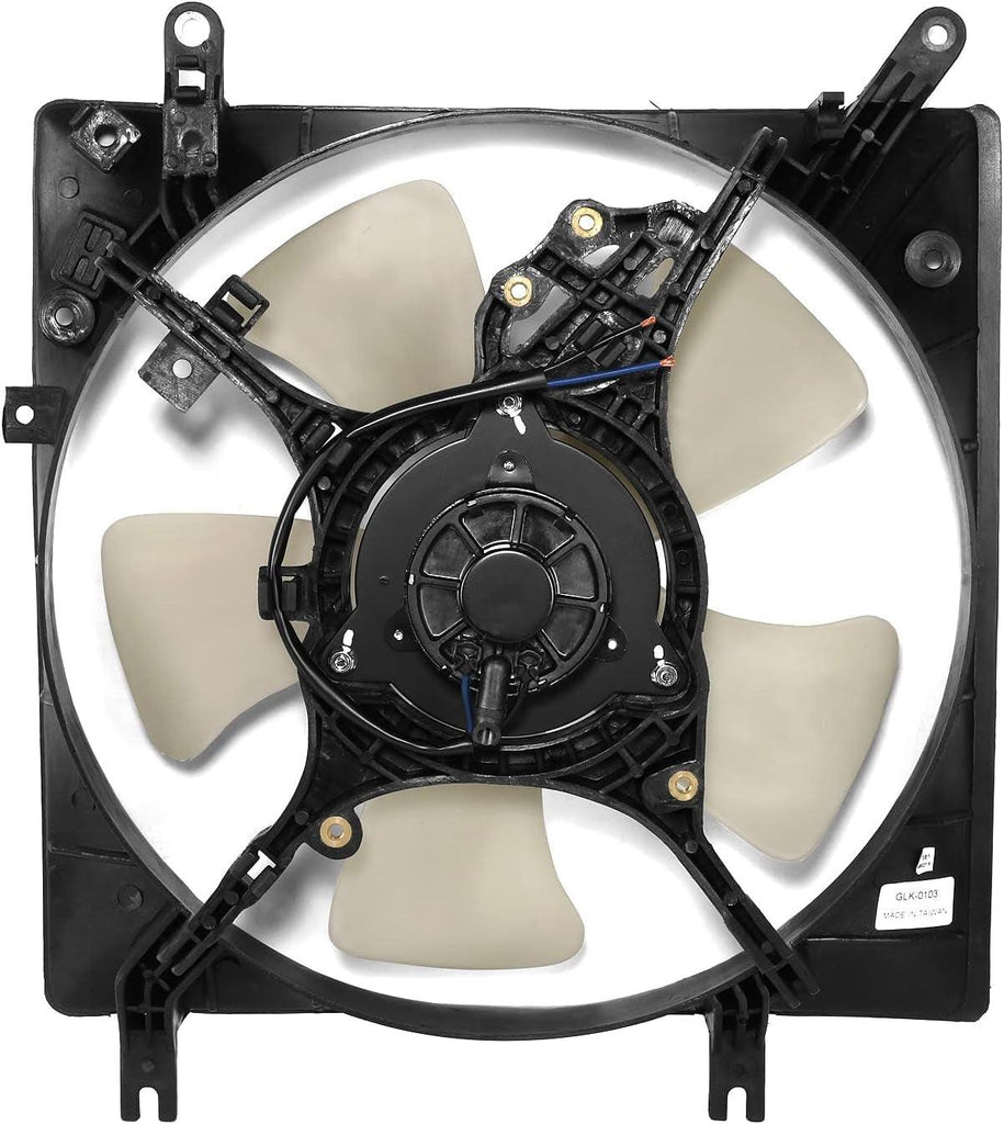 OEM-RF-0823 Factory Style Radiator Fan Assembly Compatible with 99-00 Mitsubishi Galant 2.4L W/Fan Control Module