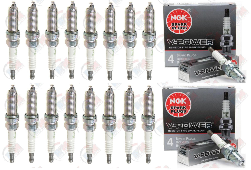 NGK "V-POWER" Spark Plugs (Set of 16) for 2014 RAM 4500 5500 6.4L V8