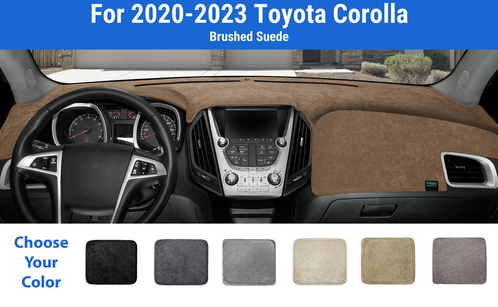 Dashboard Dash Mat Cover for 2020-2023 Toyota Corolla (Brushed Suede)