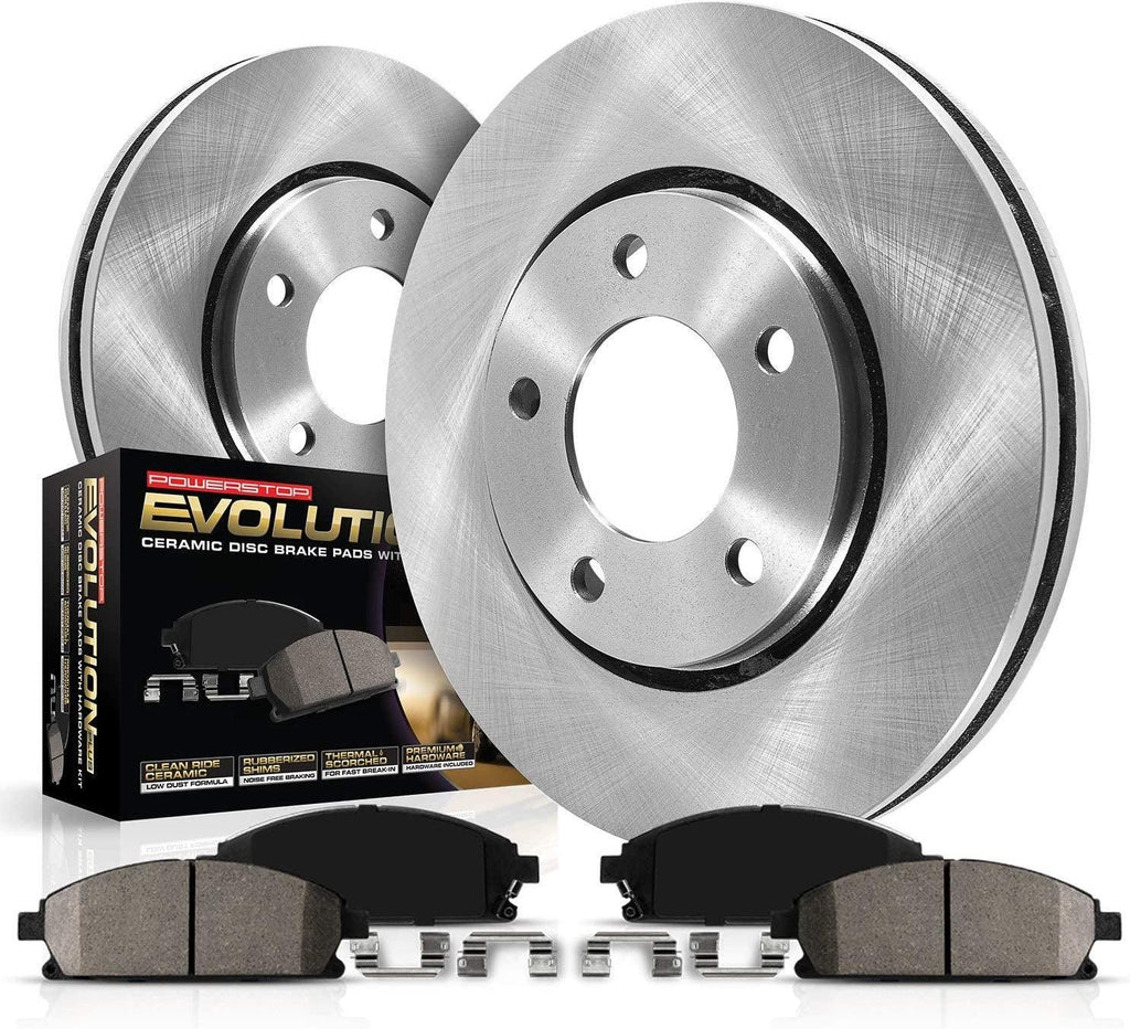 Power Stop KOE4669 Autospecialty Front Replacement Brake Kit-Oe Brake Rotors & Ceramic Brake Pads [Application Specific]
