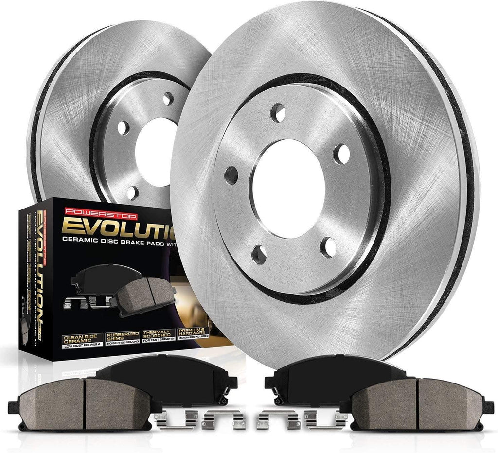 Front KOE3118 Stock Replacement Brake Pad and 302Mm Rotor Kit Autospecialty for Single Piston Caliper Models