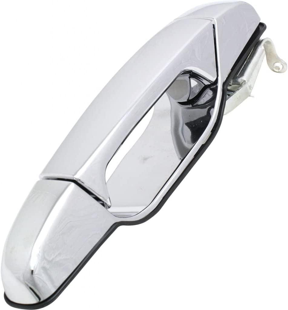 For Chevy Silverado 3500 HD Exterior Door Handle Rear Passenger Side Chrome 2007-2014 | Trim: LT/LTZ/WT | GM1521130 | 25960522