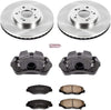 KCOE2302 Autospeciality Replacement Front Caliper Kit- OE Rotors, Ceramic Brake Pads, Calipers