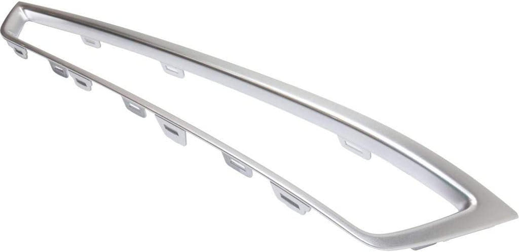 For Acura MDX Grille Trim 2010 2011 2012 2013 Passenger Side | Garnish | Painted Silver | AC1039111 | 71104STXA00