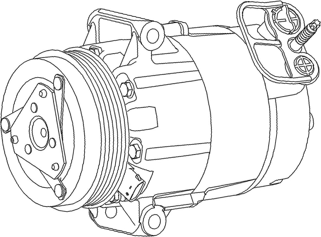GM  15-21519 Original Equipment Air Conditioning Compressor and Clutch Assembly