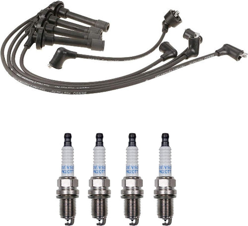 Denso Wire Set 7Mm & 4 Platinum TT Spark Plugs .040 Kit for Honda Accord 2.2L L4