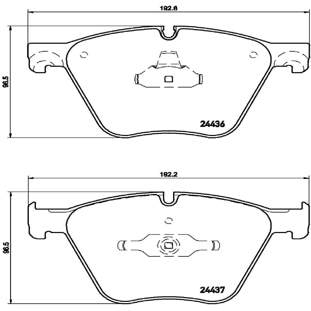 Brembo Front Disc Brake Pad Set for BMW (P06073)
