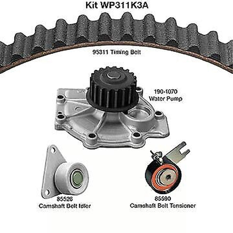 Dayco Engine Timing Belt Kit with Water Pump for C70, S40, V50, C30 WP311K3A