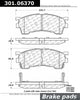 Centric Front Disc Brake Pad for Protege, Protege5, 626, Probe, MX-6 (301.06370)