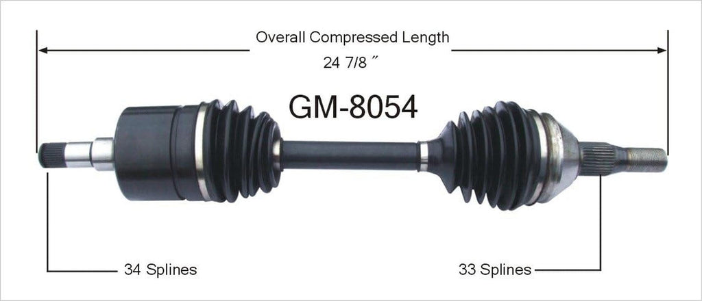 GM-8054 CV Axle Shaft