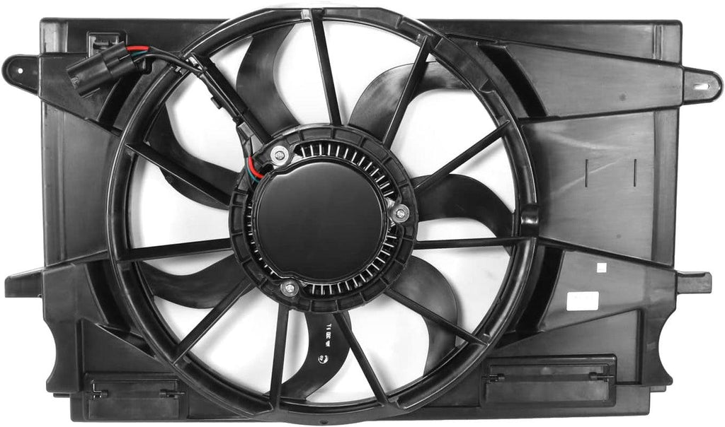 OEM-RF-0586 Factory Style Radiator Fan Assembly Compatible with 2016 Chevy Cruze 1.4L MT Mexico Built