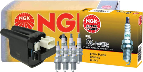NGK Ignition Coil 6 G-Power Platinumspark Plugs Kit for Mitsubishi Monteo Sport
