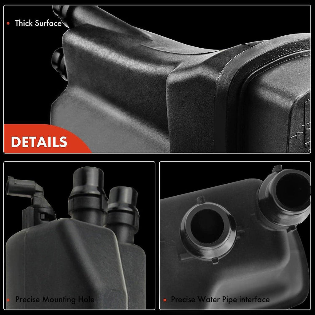 A-Premium Engine Coolant Overflow Recovery Reservoir Tank Compatible with BMW [E39 E38, 2.5L 2.8L 3.0L], 525I 01-03 & 528I 99-00 & 530I 01-03 & 728I 95-01, Replace# [ 17111436381 5715334003 603-536 ]