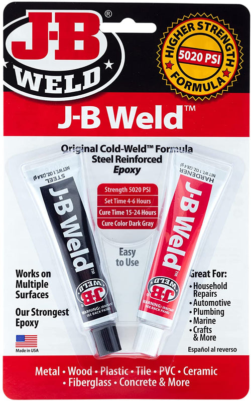 J-B Weld 8265S Original Cold-Weld Steel Reinforced Epoxy - 2 Oz.