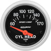 : Gauge, Cylinder Head Temp, 2 1/16", 60-170ºc, Electric, Sport-Comp