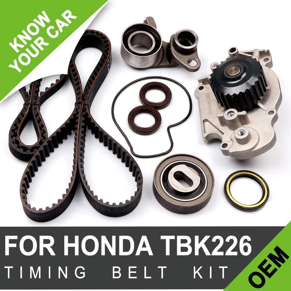 TS26226 ITM226 135-1330 19200-P13-003 14400-P13-014 13405-PT0-004 13404-P13-003 WP4016 WPHO016 WP135-1330 14510-P13-003 Engine Timing Belt Kit Fits for 1993-2001 for Honda Prelude