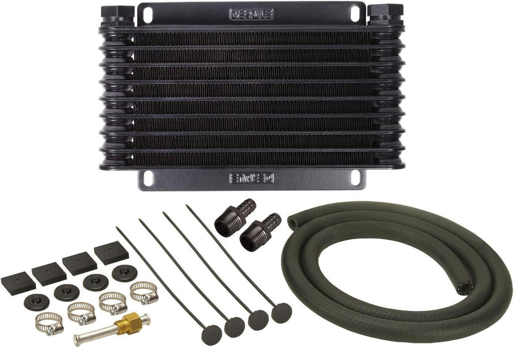 13612 Series 9000 Plate and Fin Transmission Oil Cooler , Black