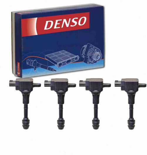 4 Pc DENSO Direct Ignition Coils Compatible with Nissan Altima 2.5L L4 2002-2006