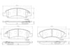 Front Disc Brake Pad Set for Tahoe, Silverado 1500, Sierra 1500+More (P10058N)