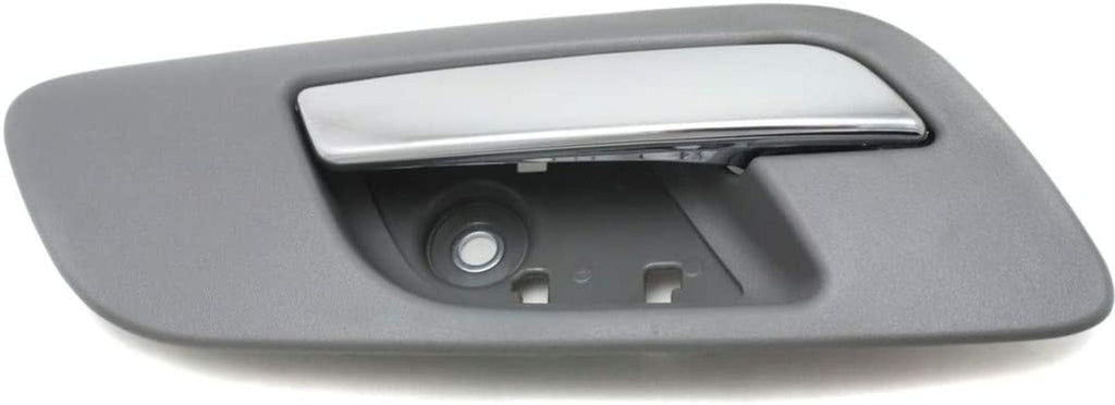for Chevy Avalanche Interior Door Handle Front Driver Side Gray Bezel with Chrome Lever 2007-2013 | Trim:All Submodels