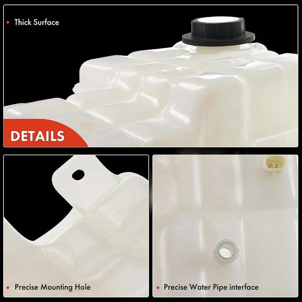 A-Premium Coolant Overflow Reservoir Tank with Cap & Sensor Compatible with Chevrolet Caprice, Impala & Cadillac Fleetwood & Buick Roadmaster, 1994 1995 1996, 5.7L, Replace for 12528777